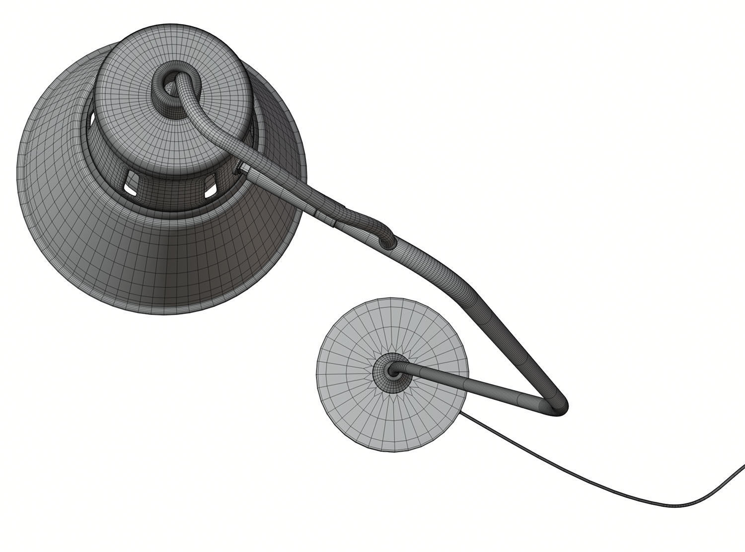 Metal table lamp HG2 3D model_5