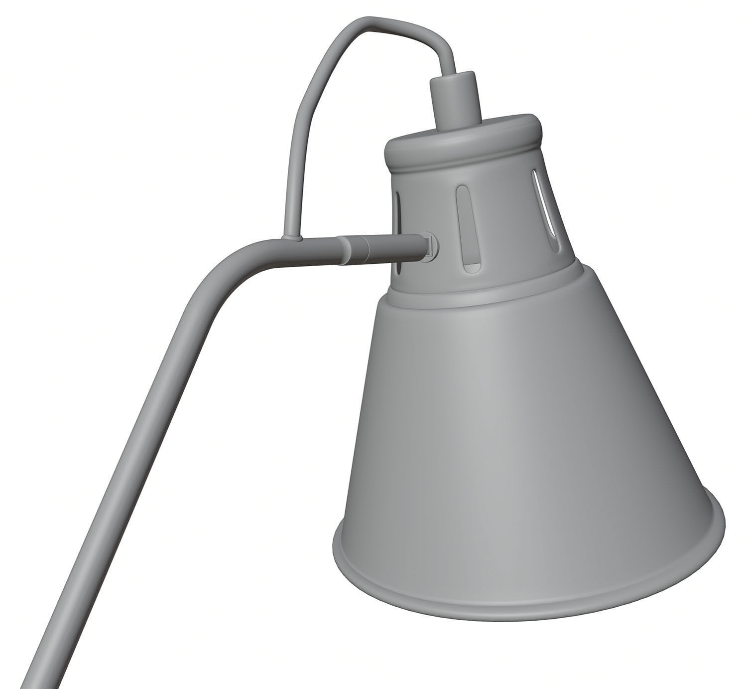 Metal table lamp HG2 3D model_2