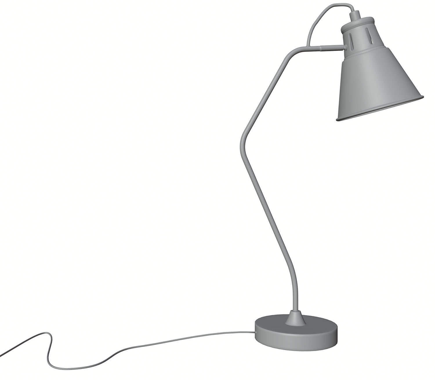 Metal table lamp HG2 3D model_1