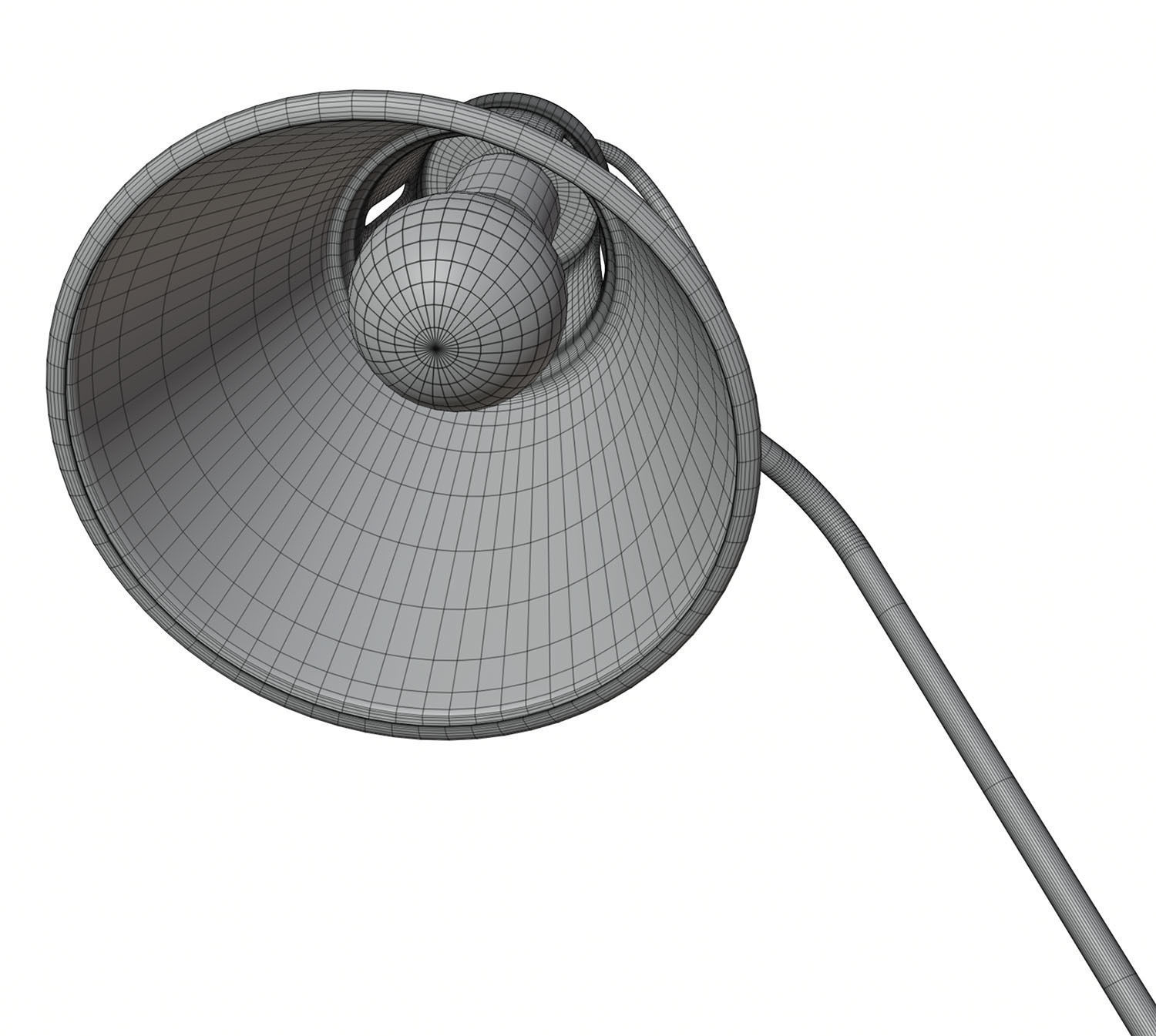 Metal table lamp HG2 3D model_4