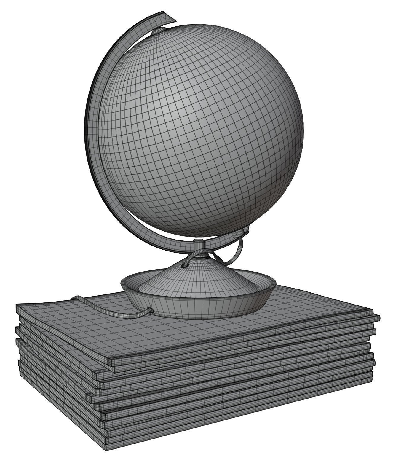 Table lamp HG2 3D model_4