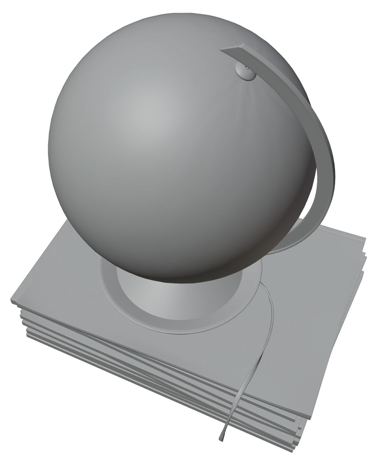 Table lamp HG2 3D model_3