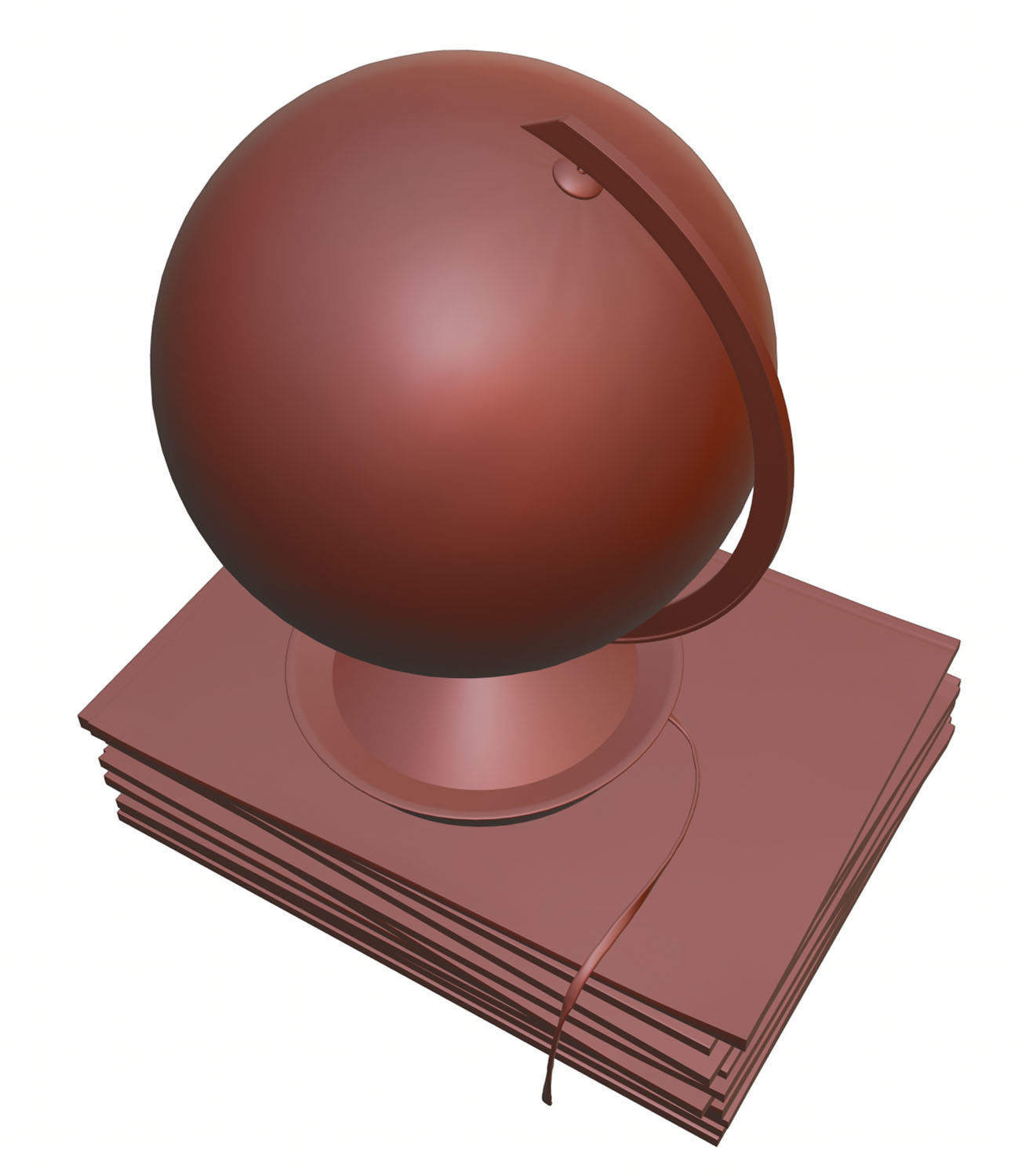 Table lamp HG2 3D model_7