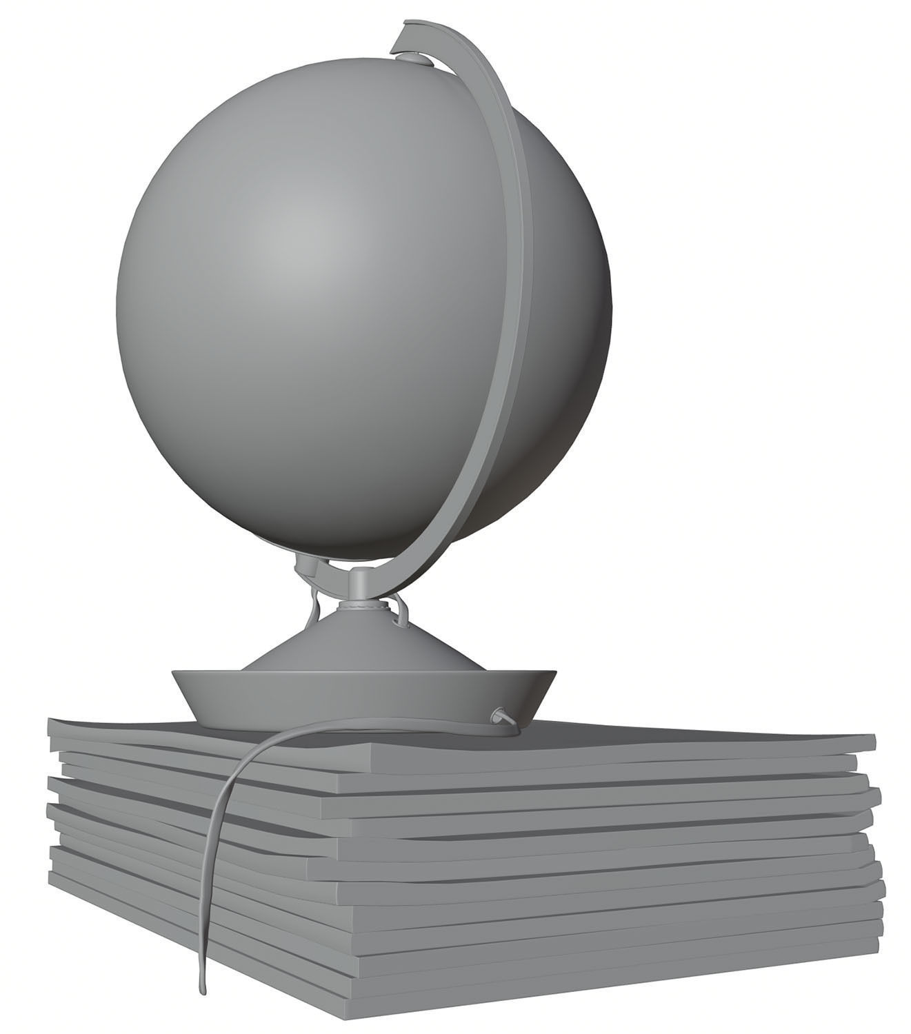 Table lamp HG2 3D model_2