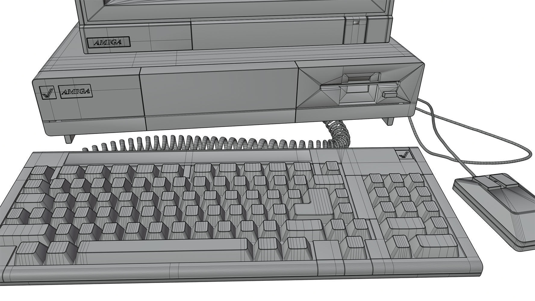 Old school computer HG2 3D model_5