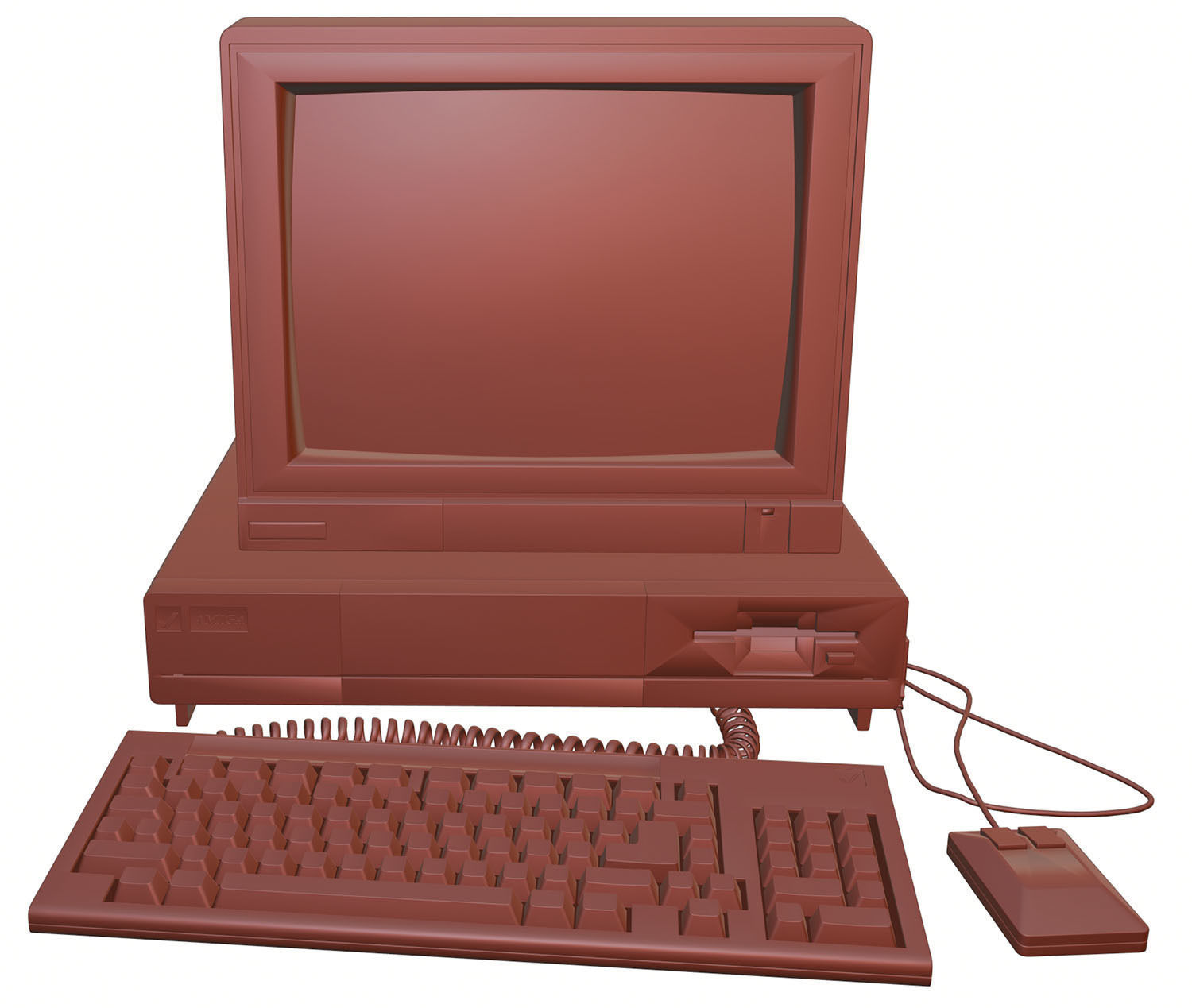 Old school computer HG2 3D model_6