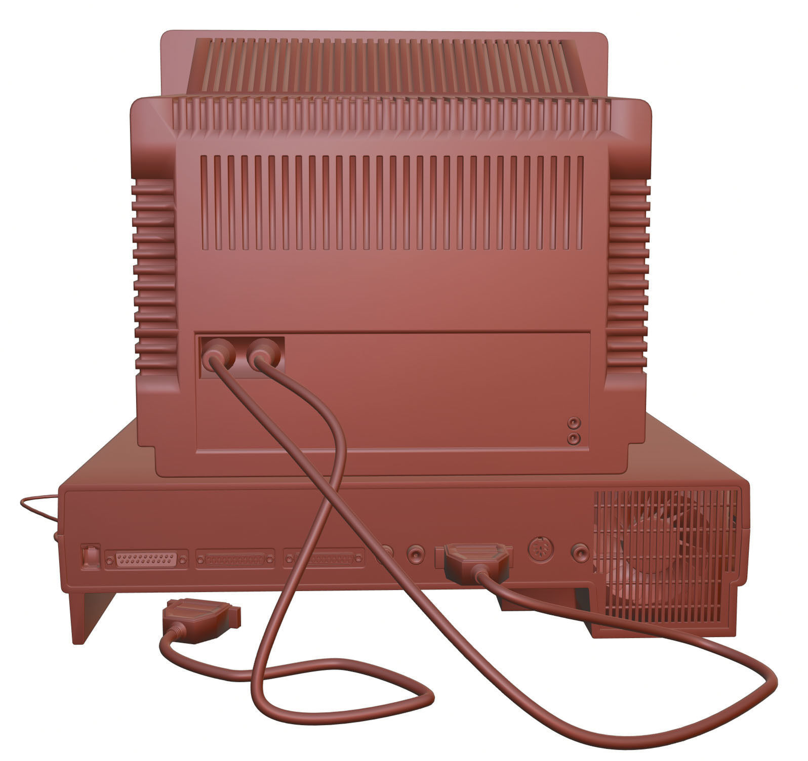 Old school computer HG2 3D model_8