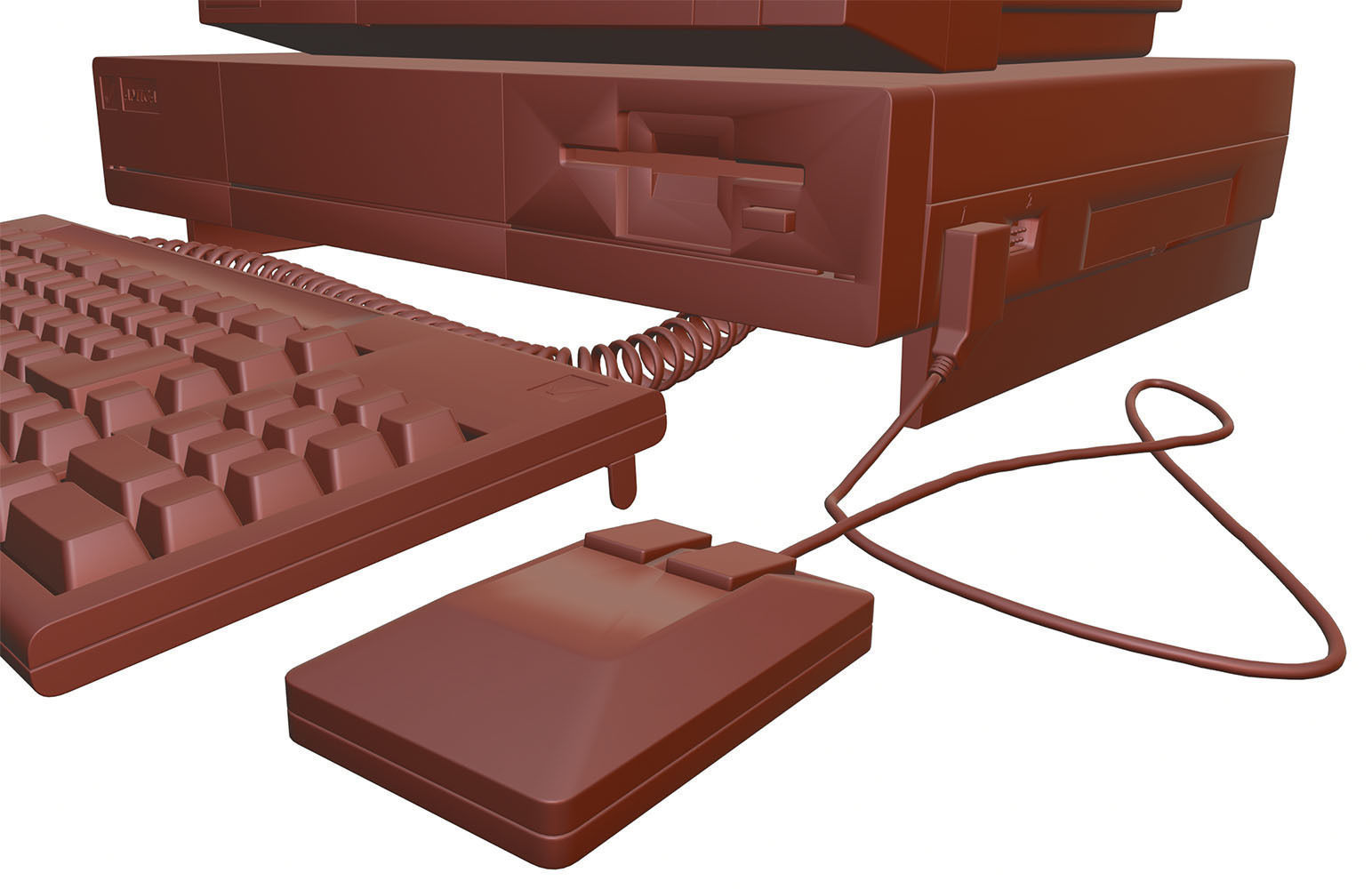 Old school computer HG2 3D model_10