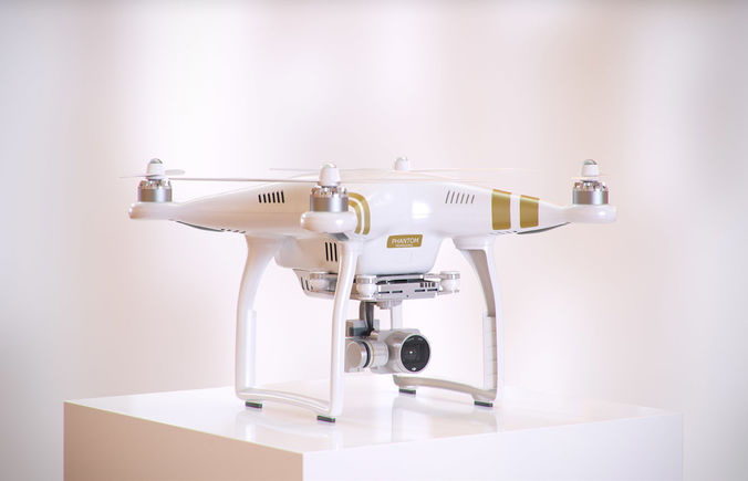 White drone HG2 3D model