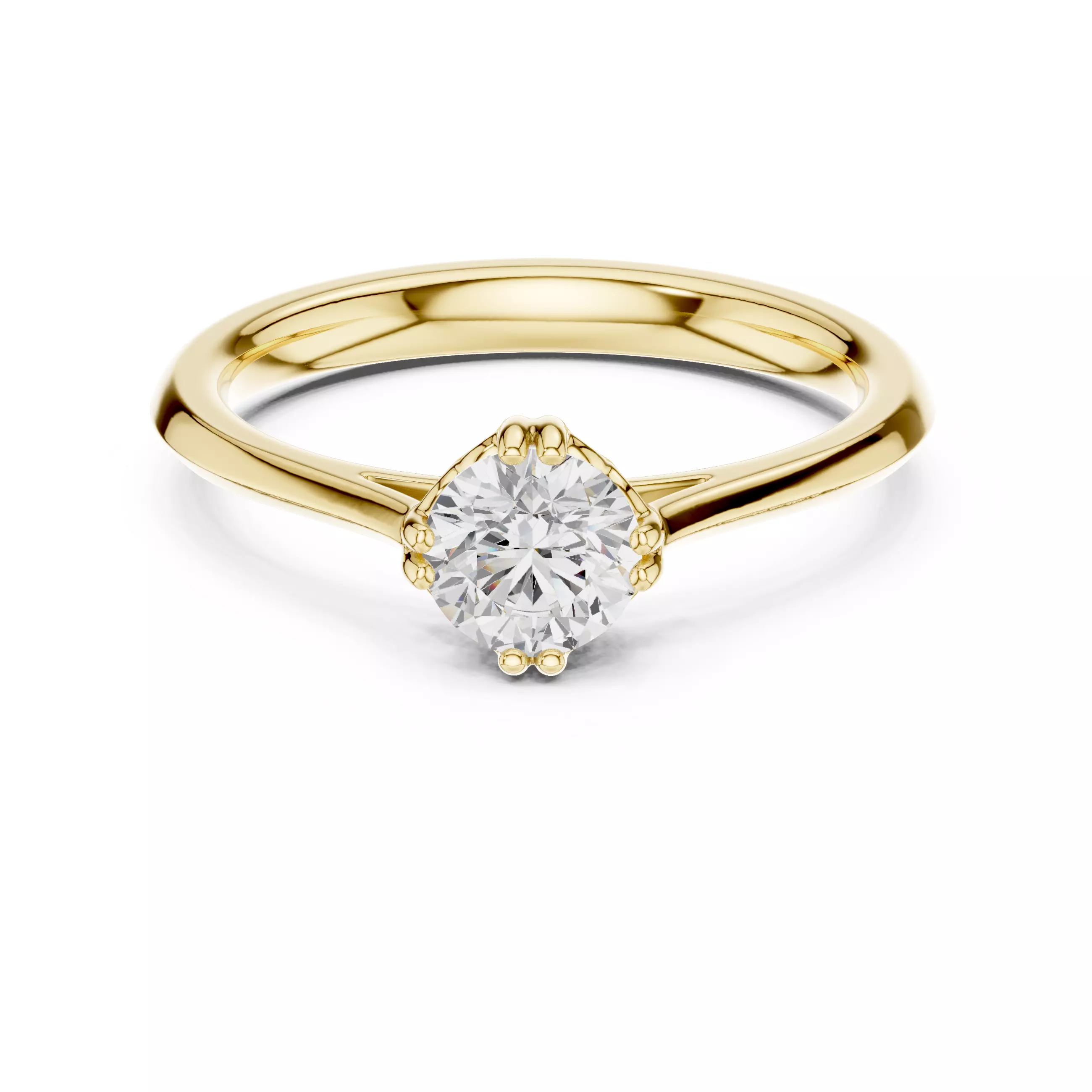 Diamond jewelry ring for woman 3D print model 3D print model