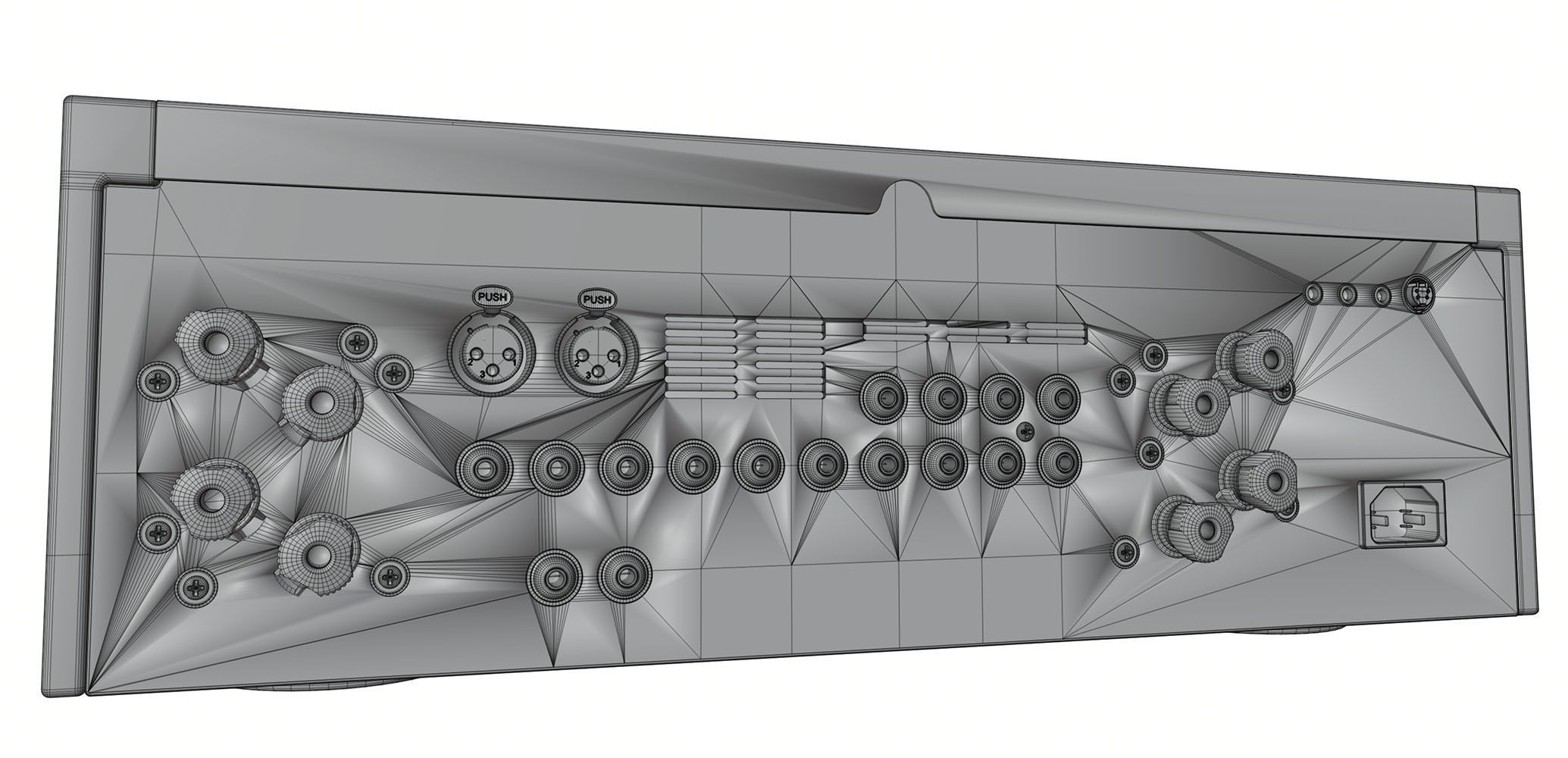 Technics amplifier HG2 3D model_4