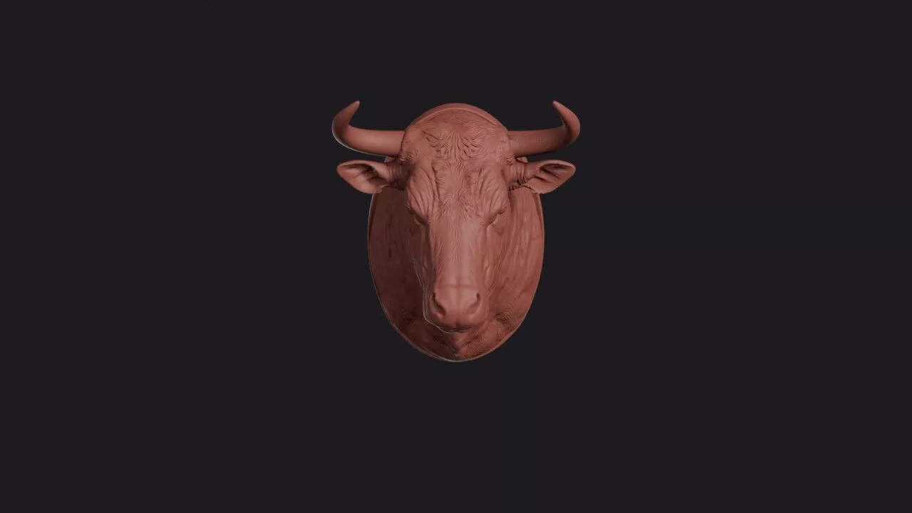 Kouprey Head 3D print model