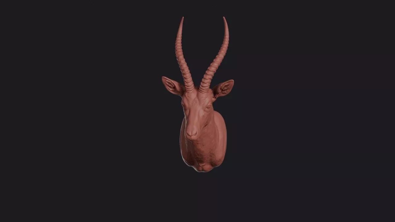 Gazelle Head 3D print model