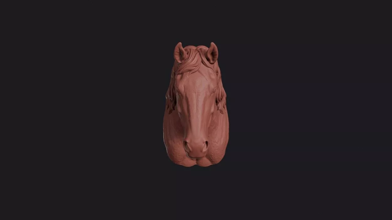 Clydesdale Head 3D print model