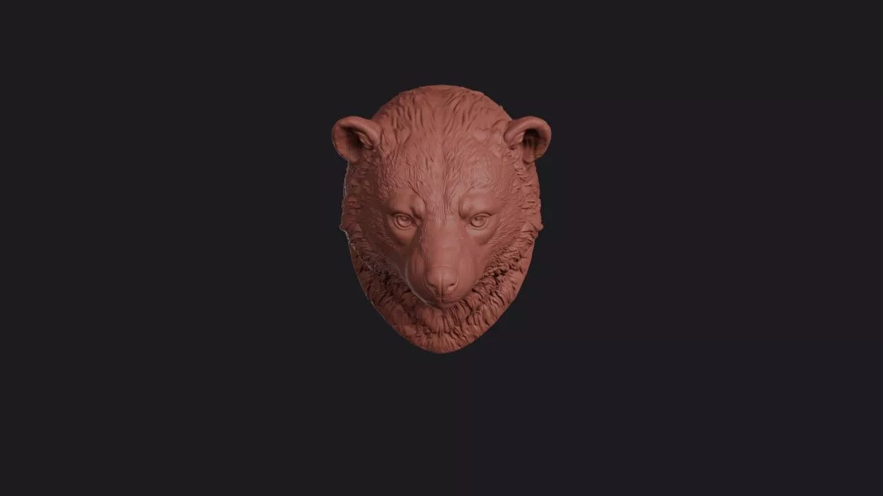 Binturong Head 3D print model