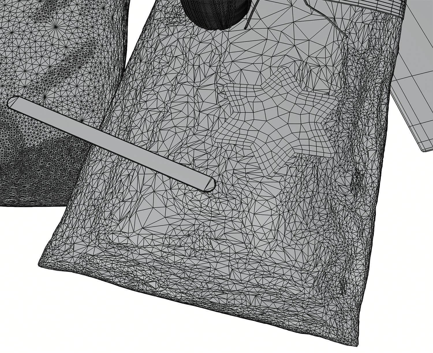 Interior decoration HG2 3D model_5