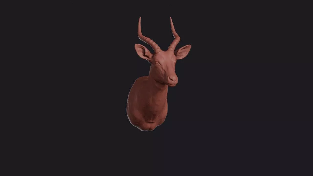 Antelope Head 3D print model