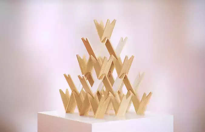 Wooden decoration stand HG2