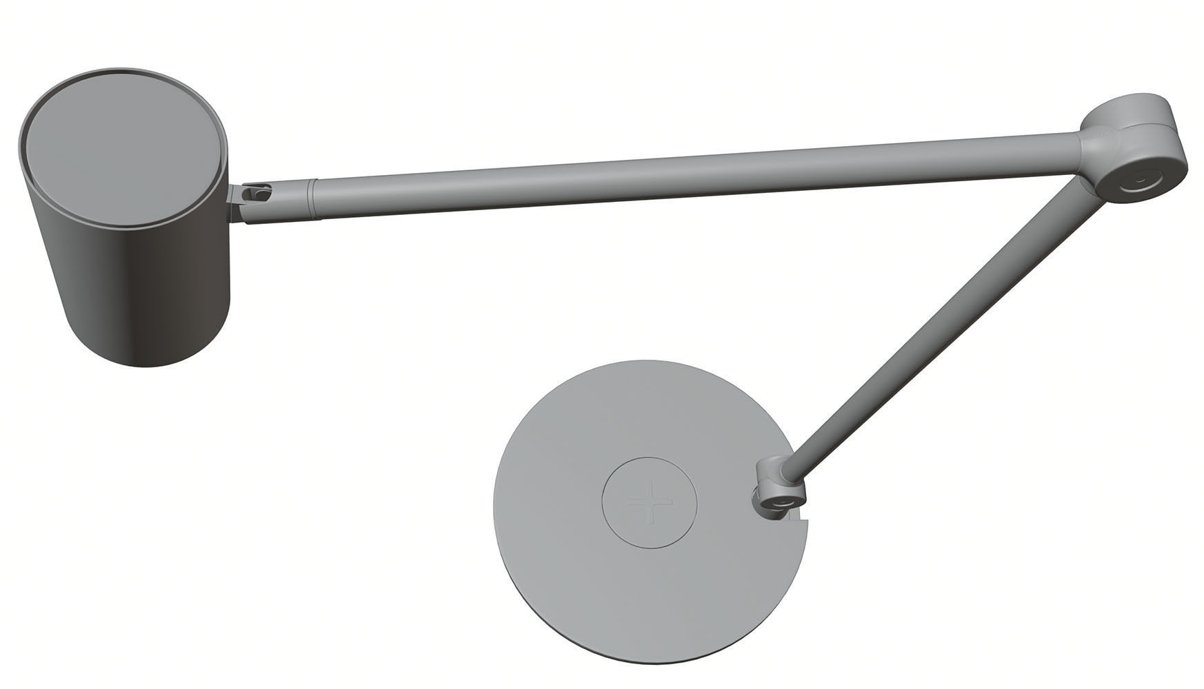 White table lamp HG2 3D model_3