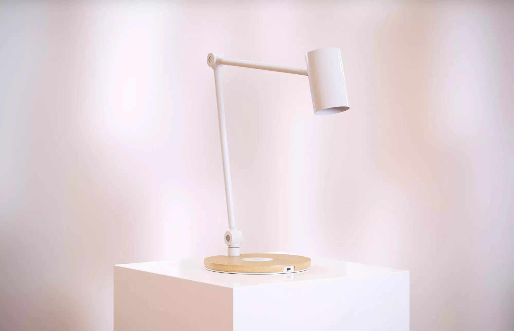 White table lamp HG2 3D model_0