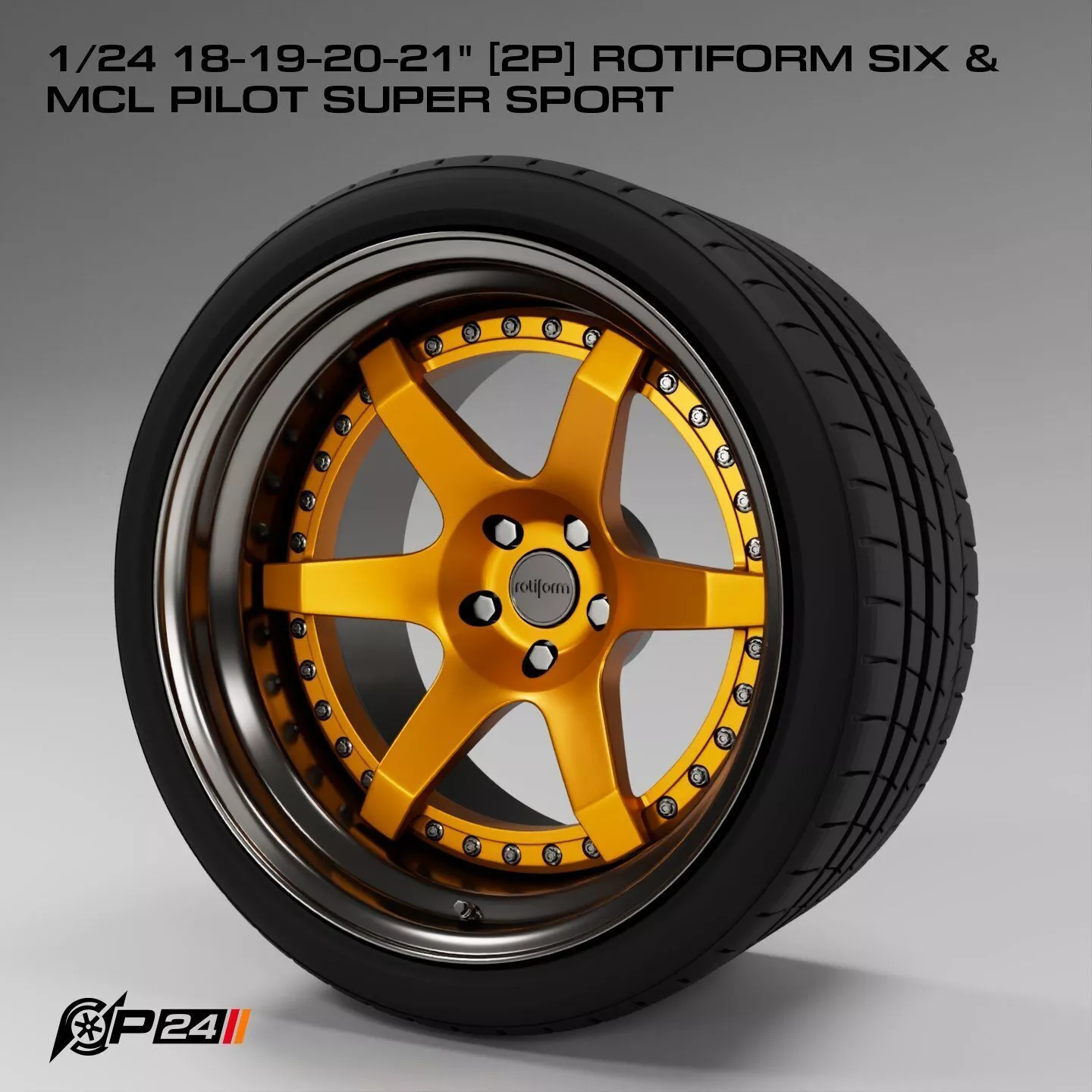 1-24th 18-19-20-21 inches 2P Rotiform SIX and MCL Pilot Super... 3D print model