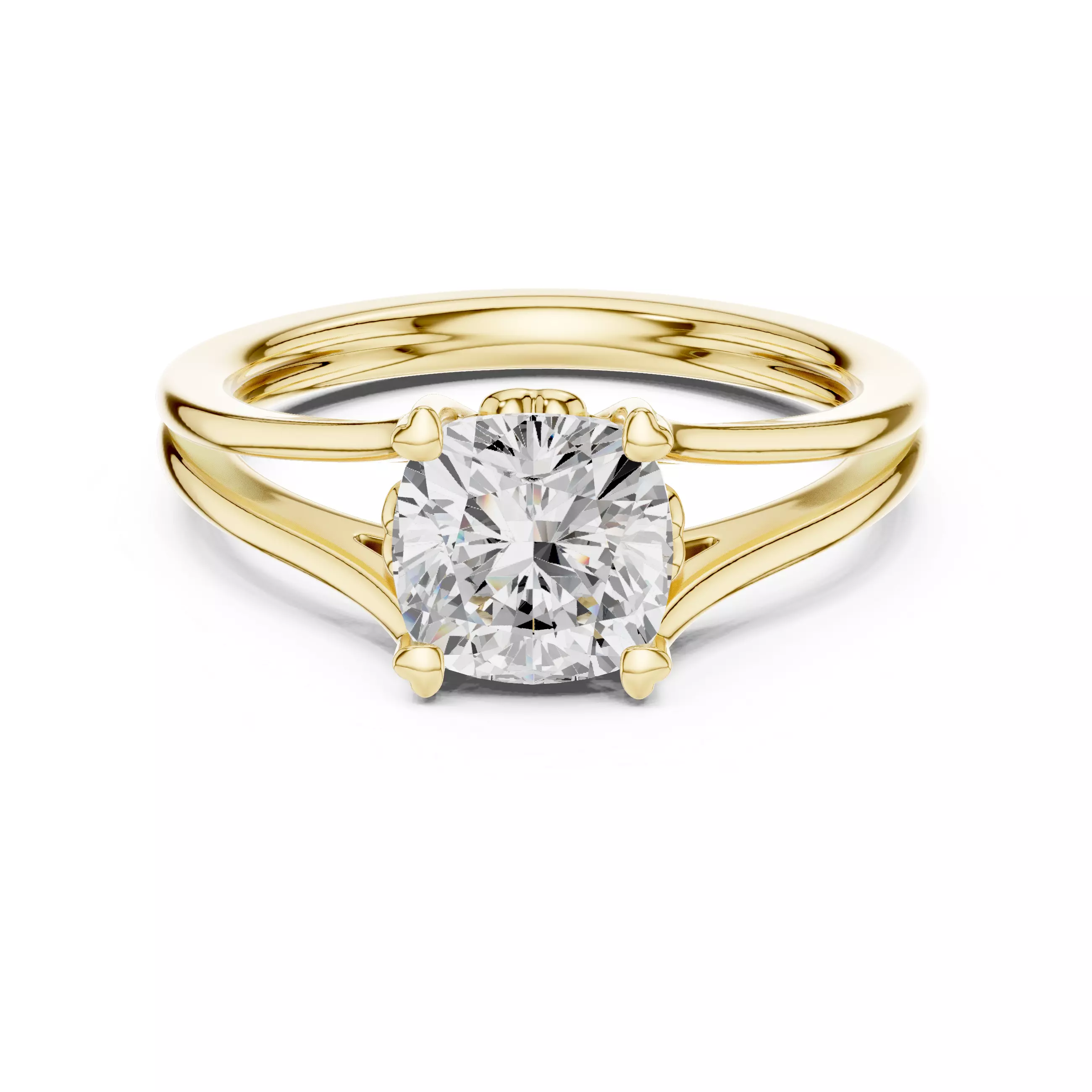 Diamond jewelry ring for woman 3D print model 3D print model