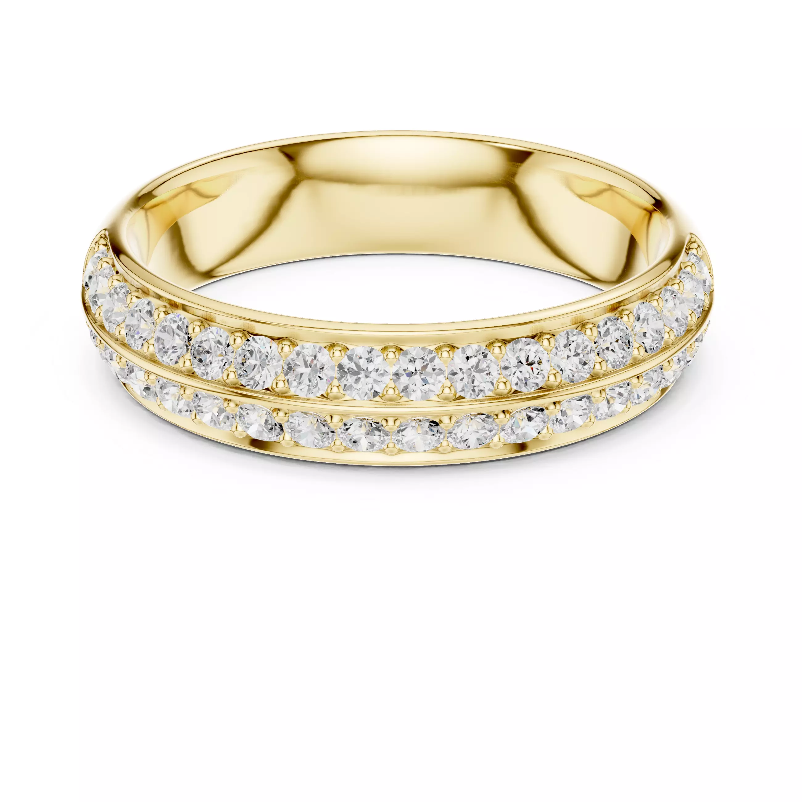 Diamond jewelry ring for woman 3D print model 3D print model