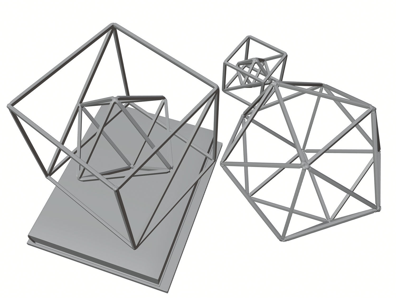 Mathematical figures decoration HG2 3D model_1