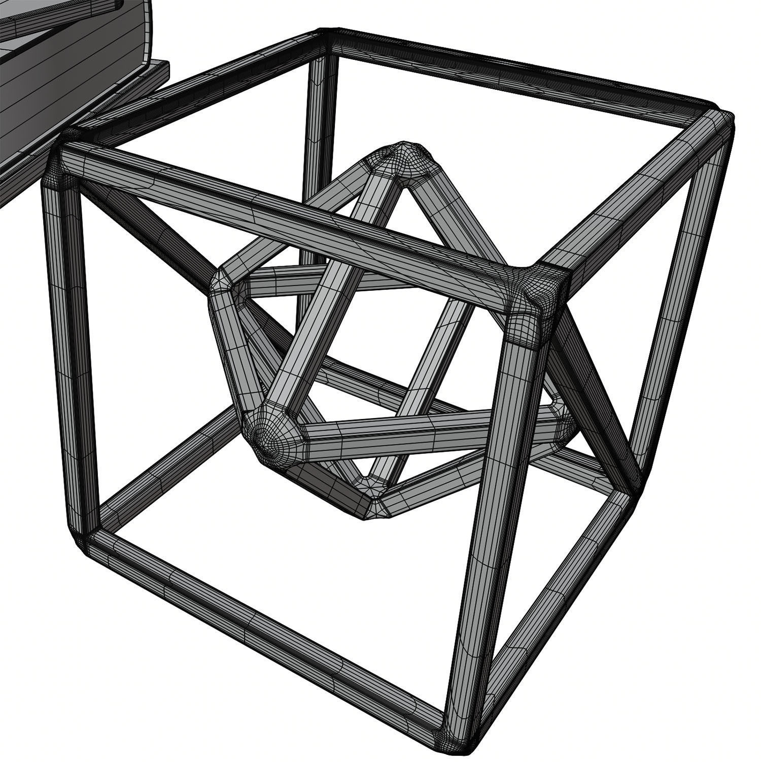 Mathematical figures decoration HG2 3D model_7