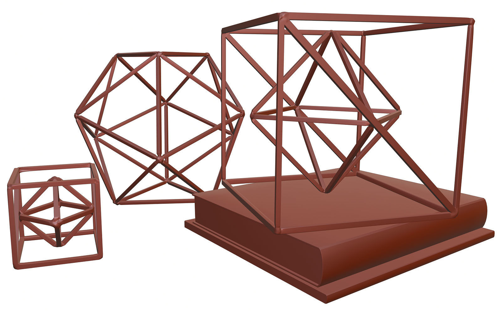 Mathematical figures decoration HG2 3D model_4