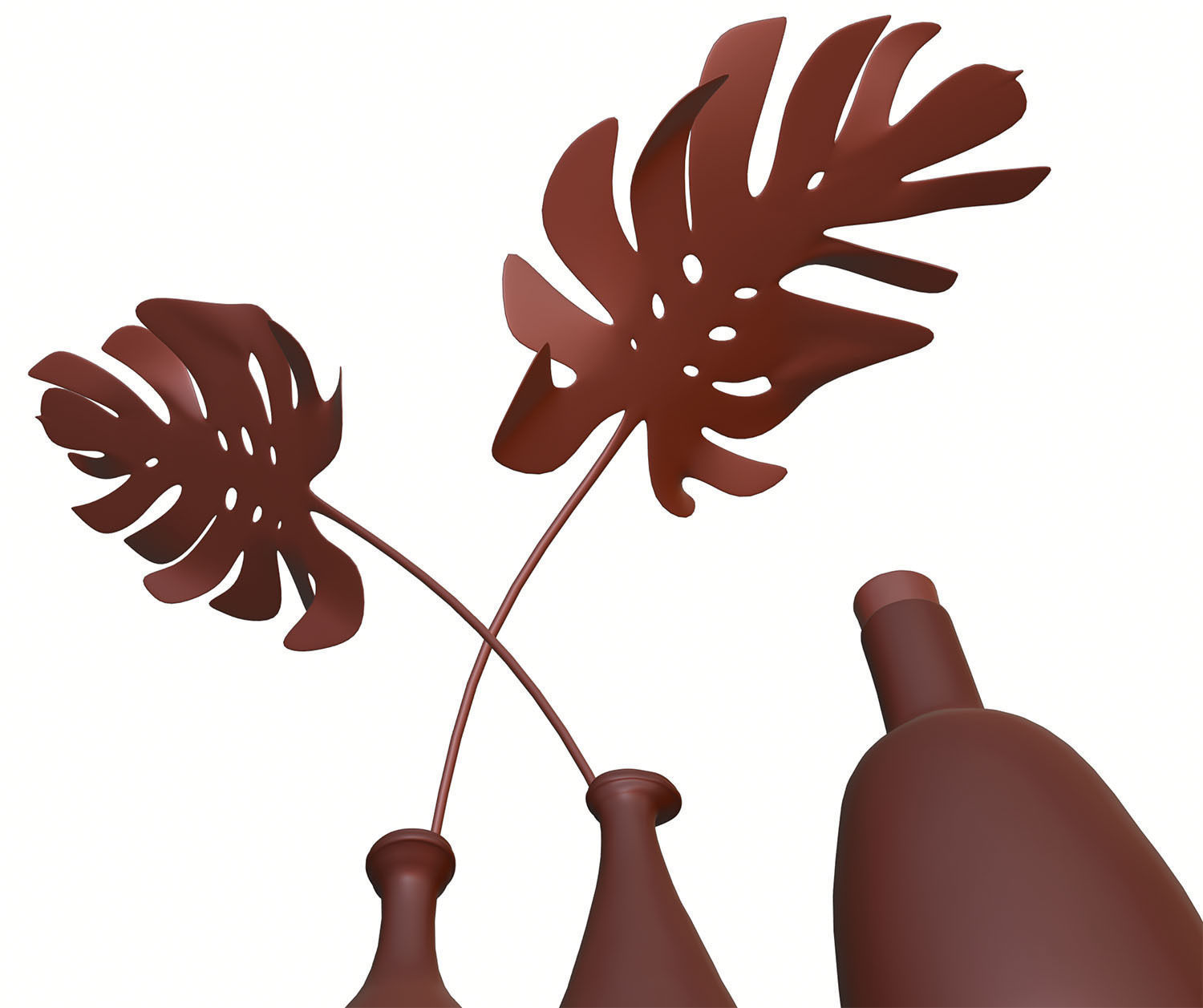 Decorative glass vases HG2 3D model_9