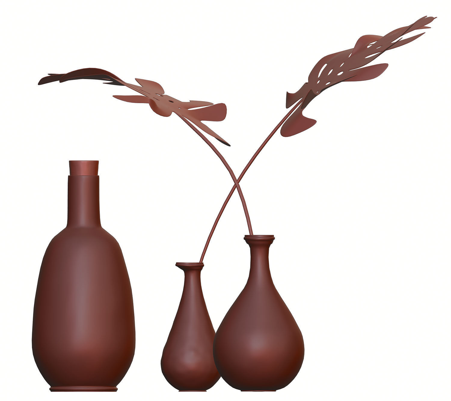 Decorative glass vases HG2 3D model_6