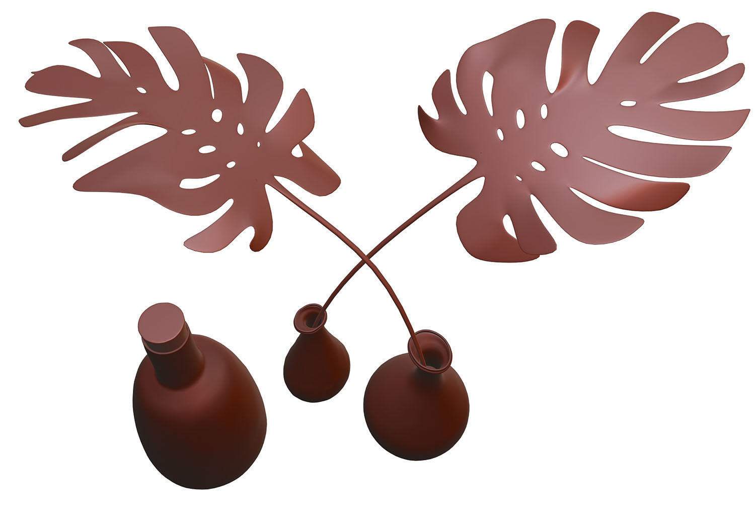 Decorative glass vases HG2 3D model_7