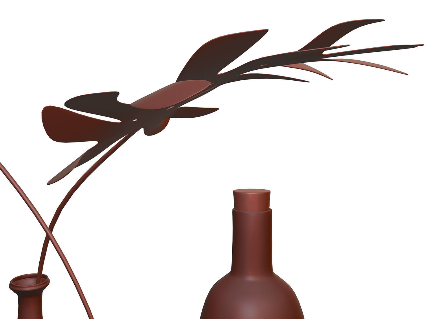 Decorative glass vases HG2 3D model_10