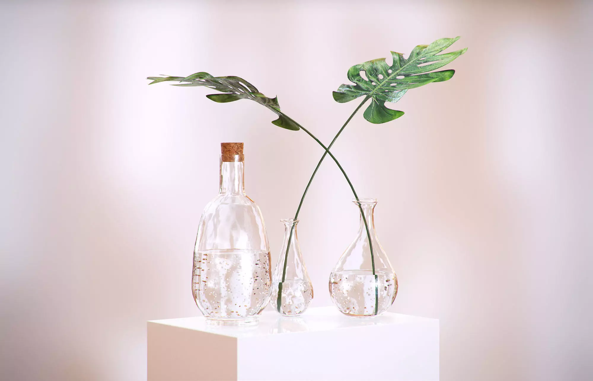 Decorative glass vases HG2 3D model_0