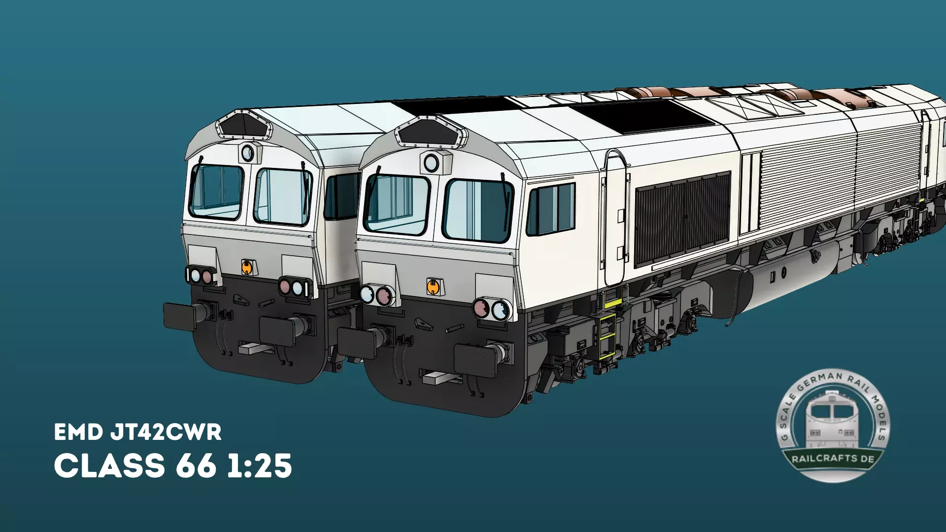 Class 66 Diesel Locomotive - G-Scale 3D print model