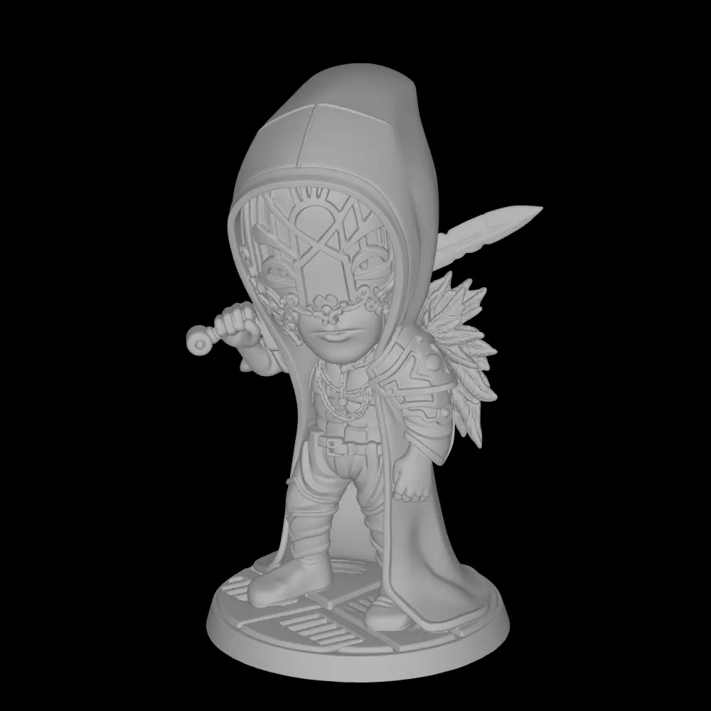 Mini Vessel Sleep Token Funko Pop Style Miniature 3D print model
