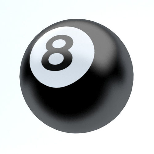 POOL BALL Low-poly 3D model