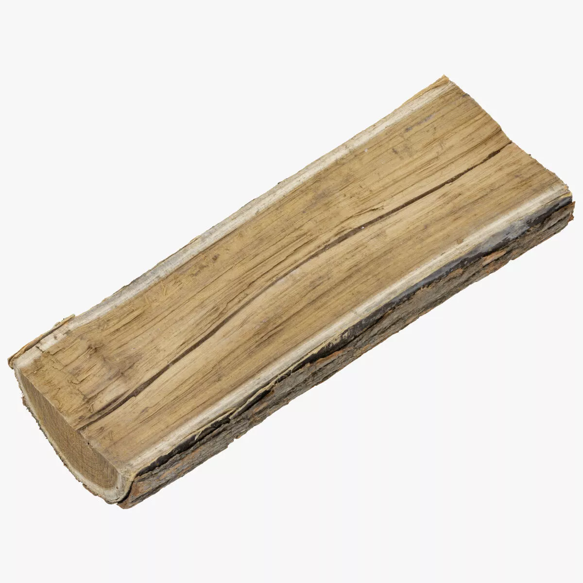 Broken Wood Piece 02 RAW SCAN 3D model