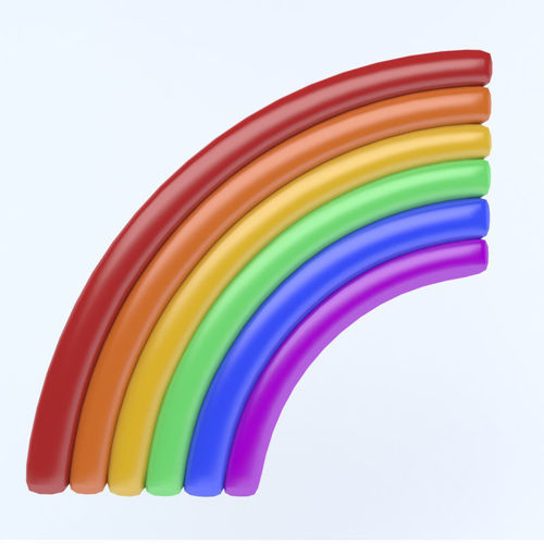RAINBOW ICON Low-poly 3D model