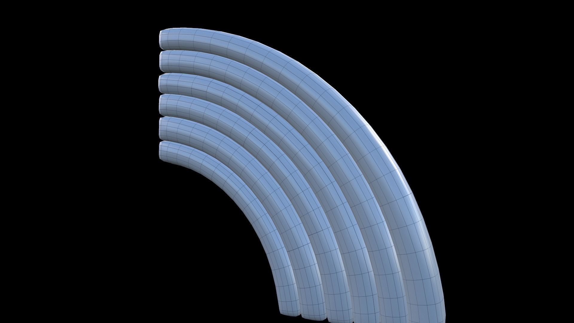 RAINBOW ICON Low-poly 3D model_3