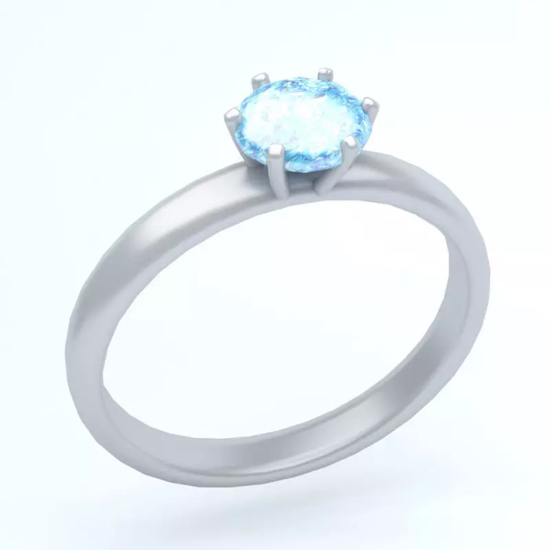 RING icon Low-poly 3D model_0