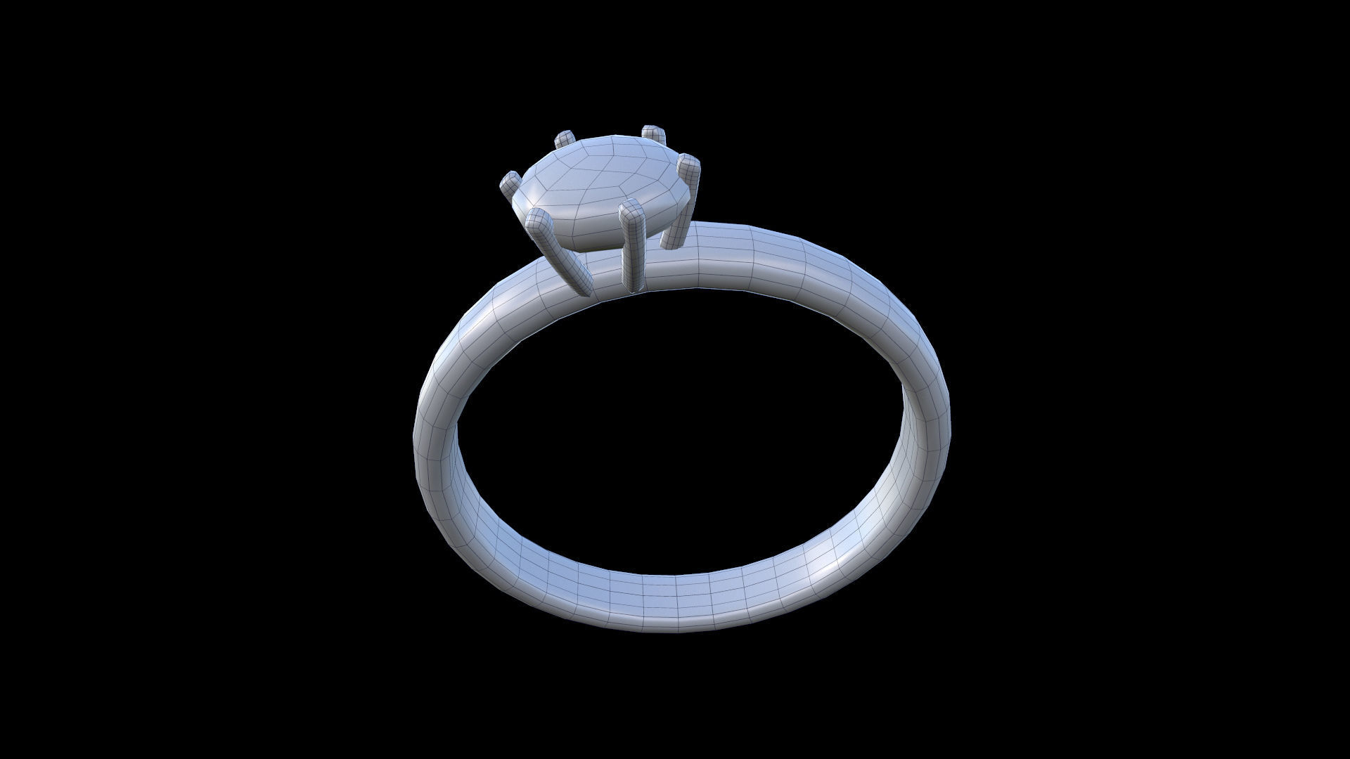 RING icon Low-poly 3D model_4