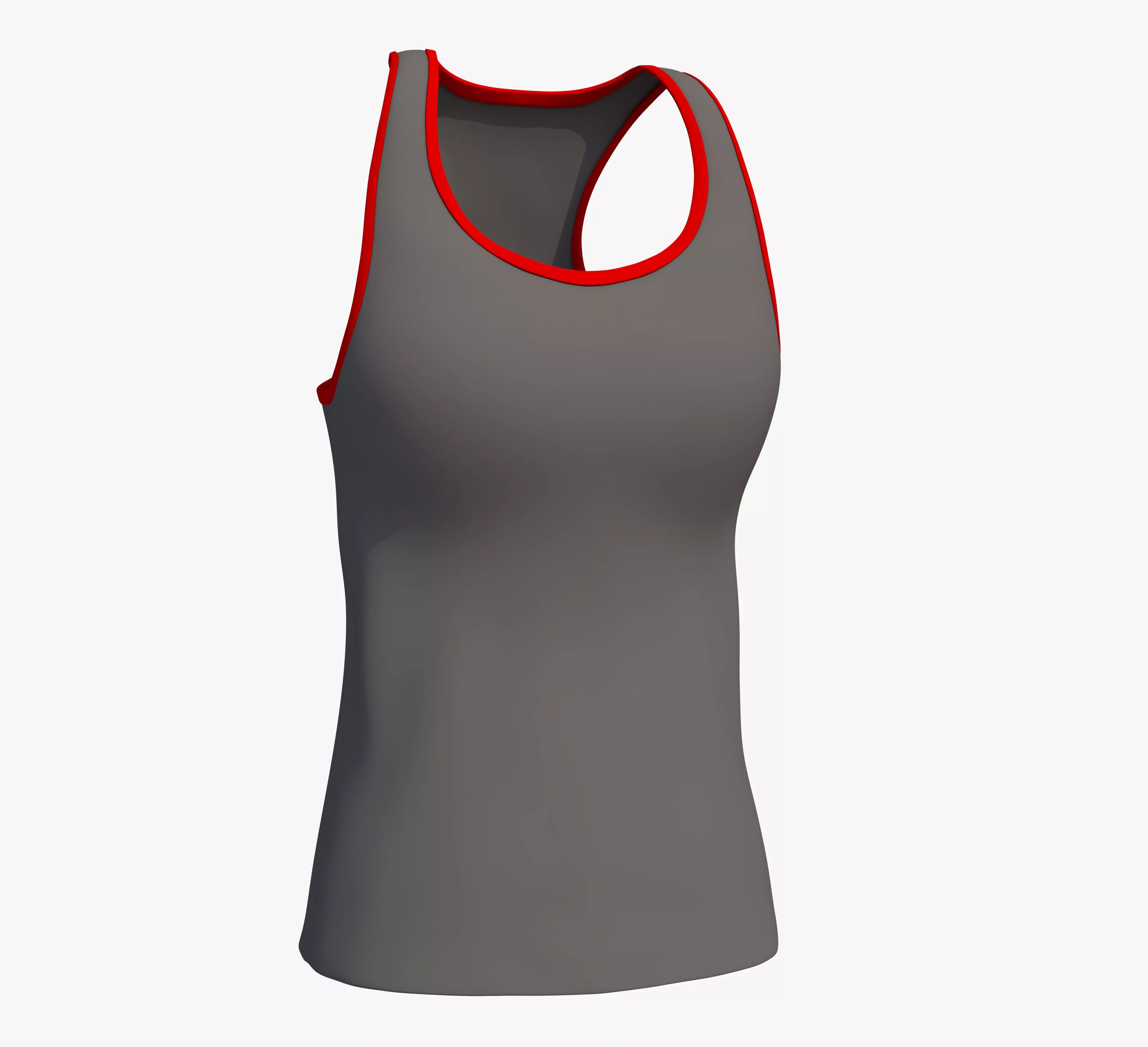 Lady Sport Shirt Free 3D model