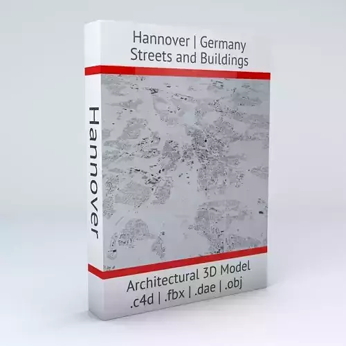 Hannover Streets and Buildings 3D model