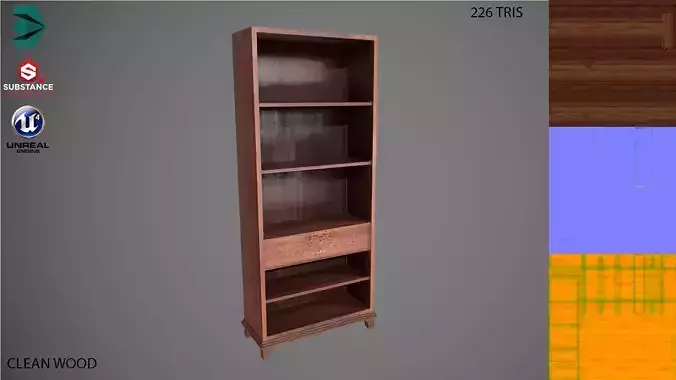Wooden Shelf PBR