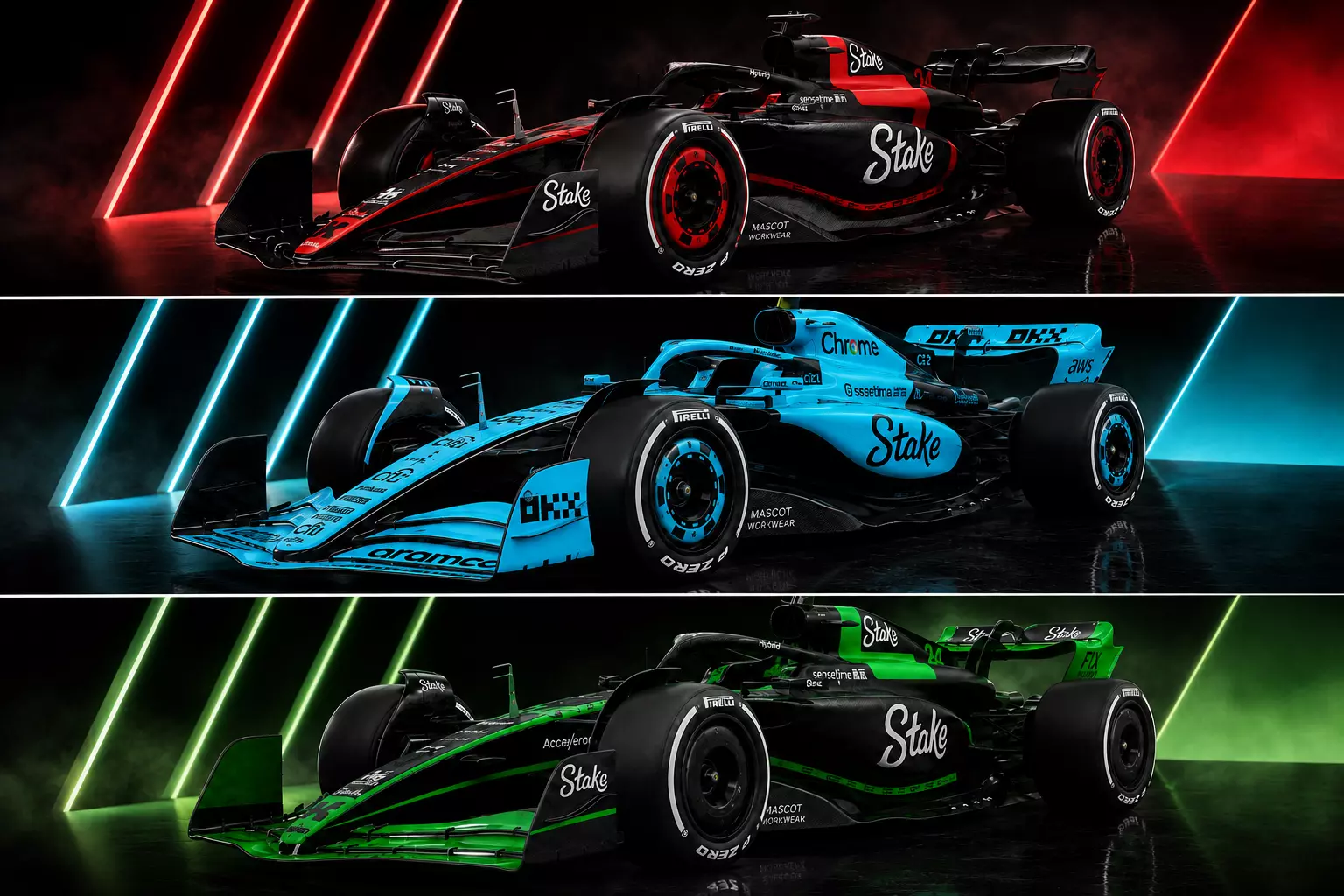 Stake F1 Car 3d Model Formula 1 car Gameready Low-poly 3D model