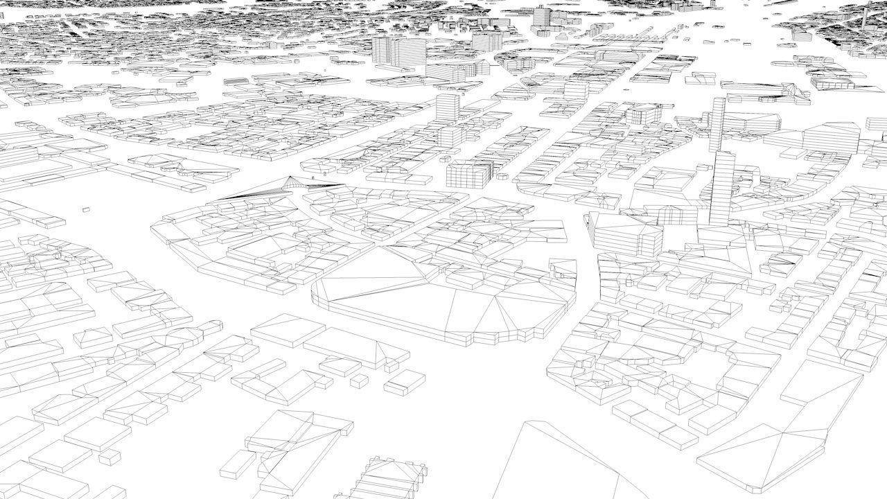 Stuttgart Streets and Buildings 3D model_10