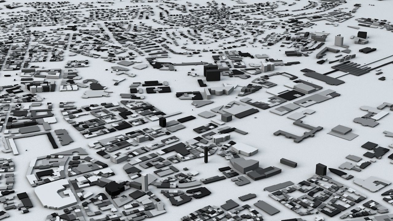 Stuttgart Streets and Buildings 3D model_5