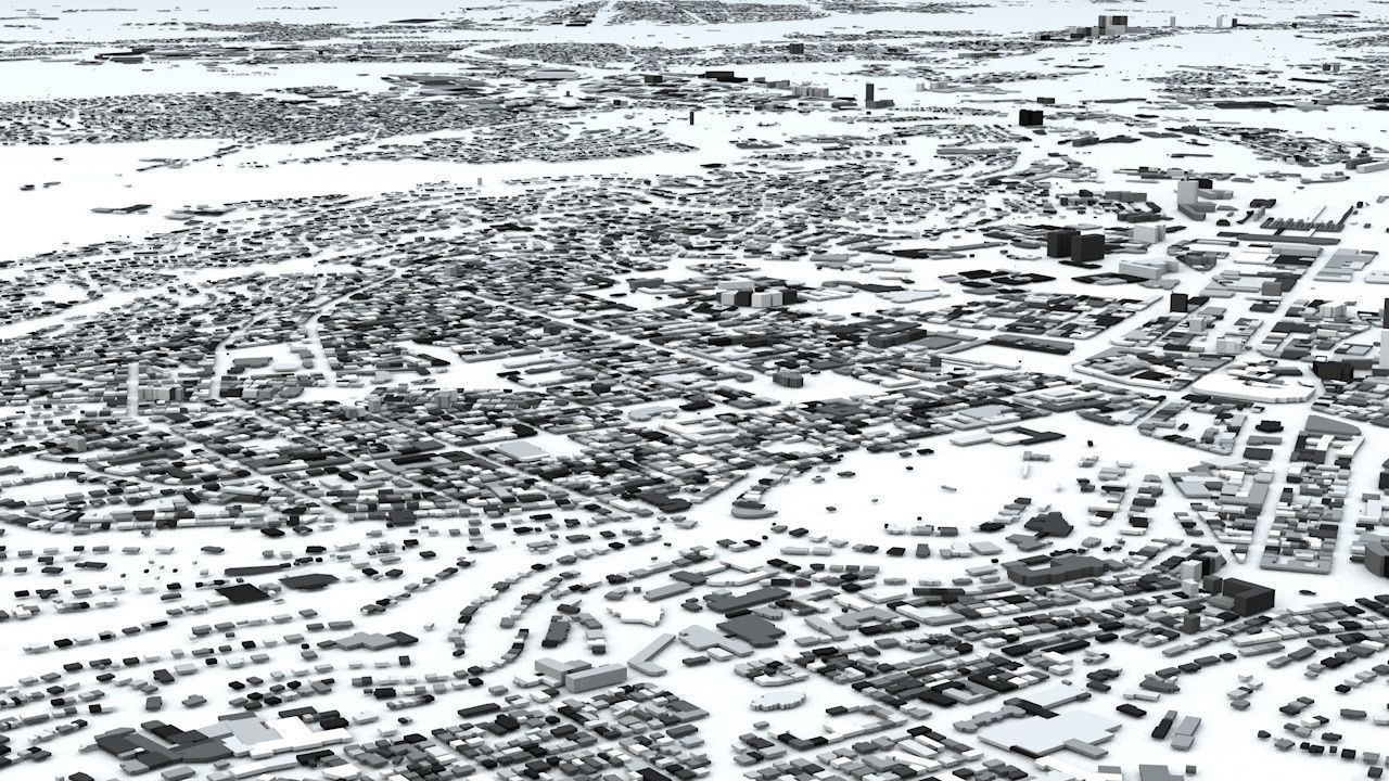 Stuttgart Streets and Buildings 3D model_2